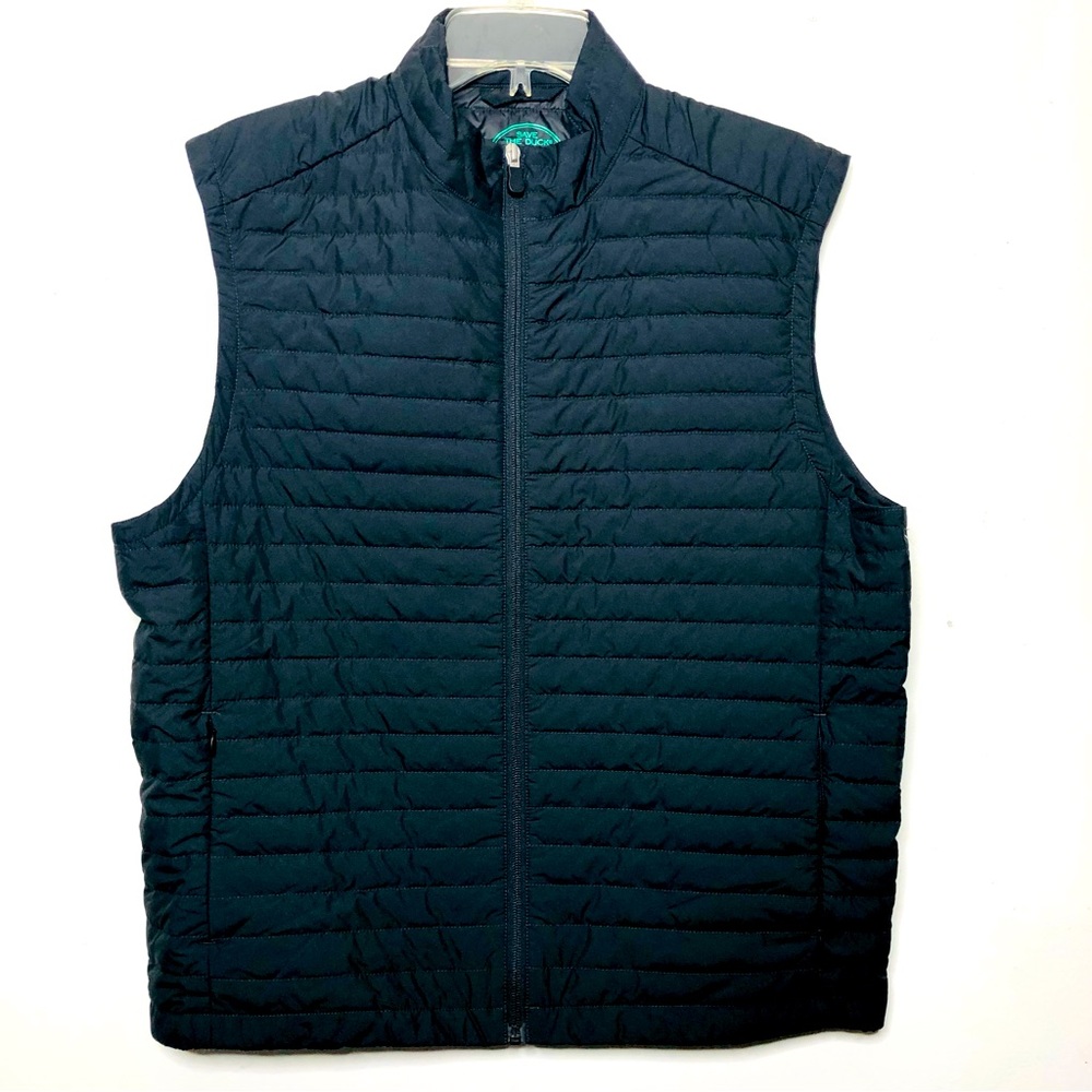 NWOT Save the Duck Plumtech ultra light puffer down vest black M